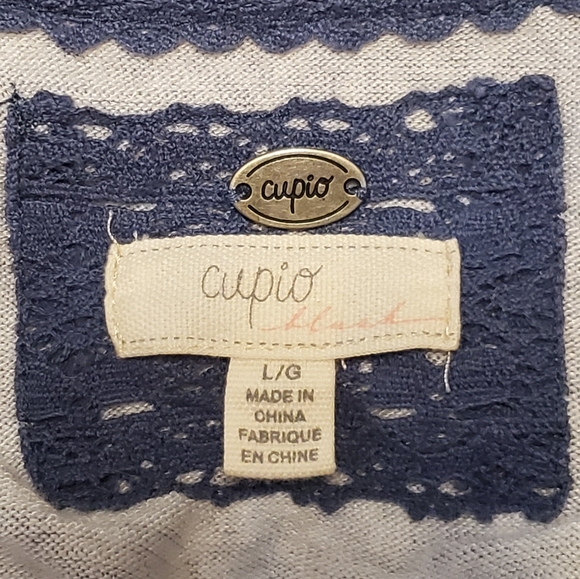 Cupio Knit Flutter Ruffle Sleeve Top - Picture 7 of 7